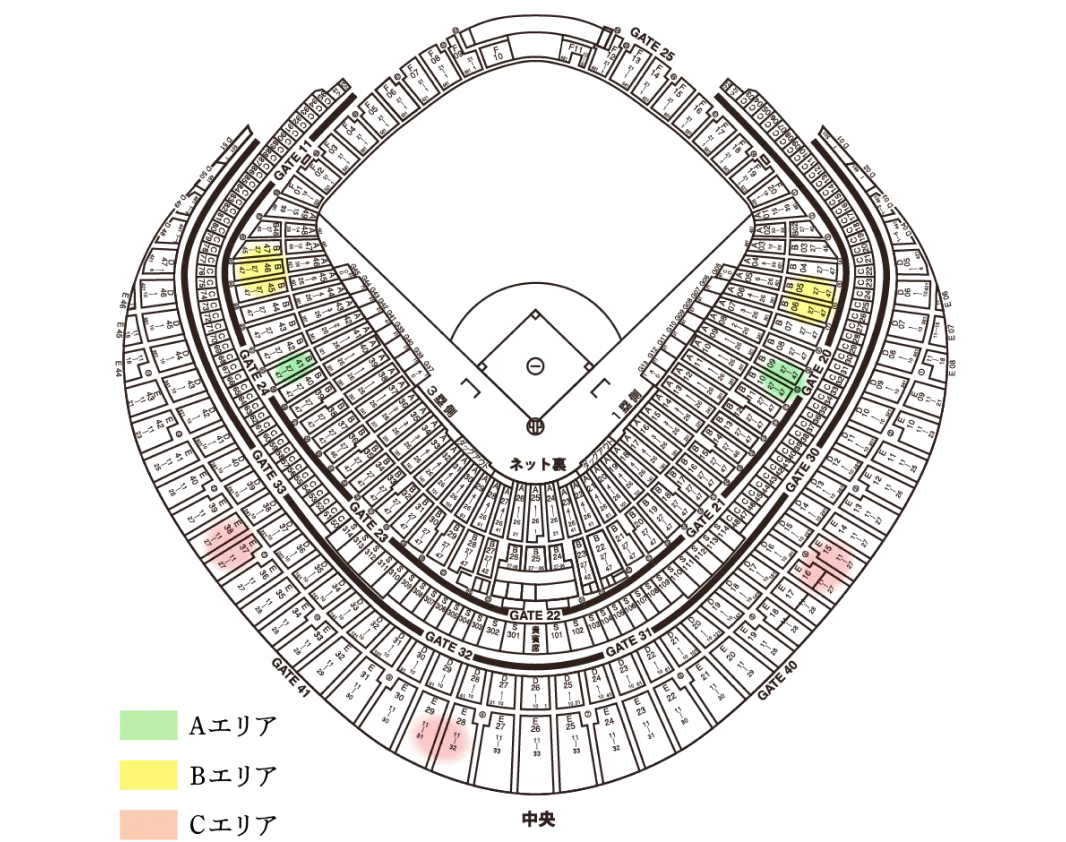 ドーム座席見取り図