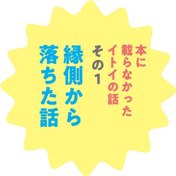 本に載らなかったイトイの話 その1 縁側から落ちた話