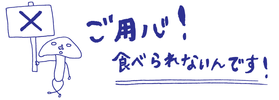 ご用心！食べられないんです！