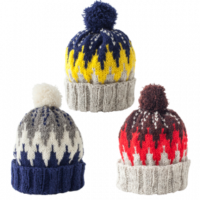 ノルディックのポンポン帽