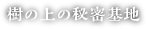 ＜樹の上の秘密基地＞