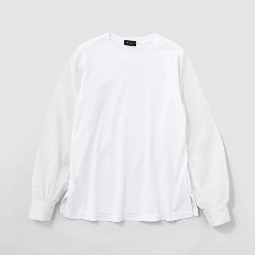 tsuki.s  ブラウス袖プルオーバー ホワイト