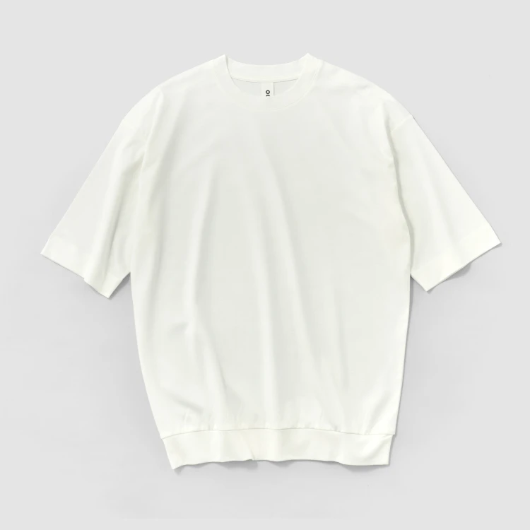 〈O2〉Tee "Rosy"  ジェンダーレス ワイドＴ オフホワイト