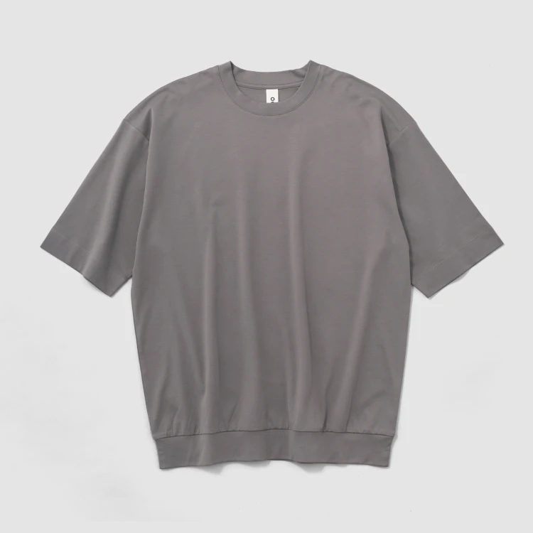 〈O2〉Tee "Rosy"  ジェンダーレス ワイドＴ スチールグレー
