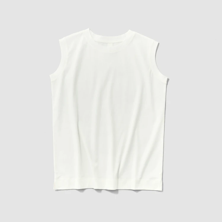 〈O2〉Tee "Rosy"  レディス ノースリーブＴ オフホワイト