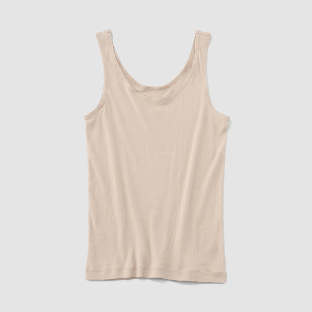 〈O2〉×アサメリー レディス タンクトップ モカベージュ