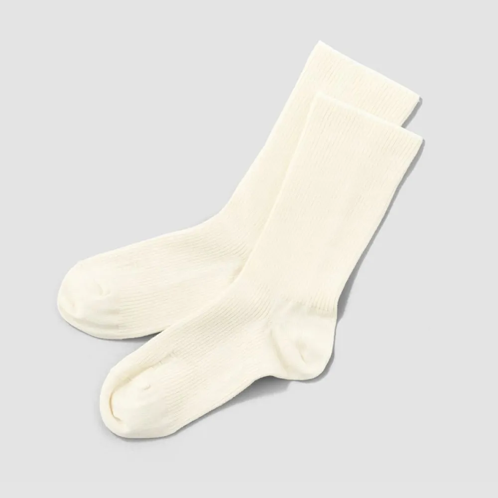 O2〉× mioasse クルーソックス ホワイト