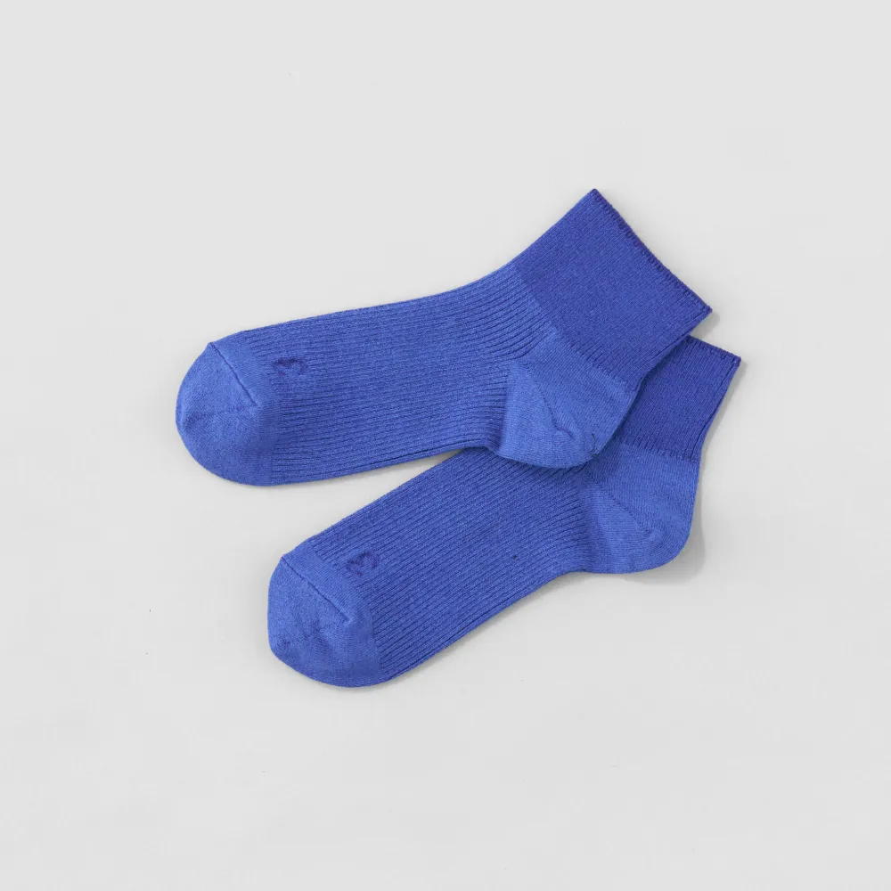 O2〉× mioasse ショートソックス コバルトブルー