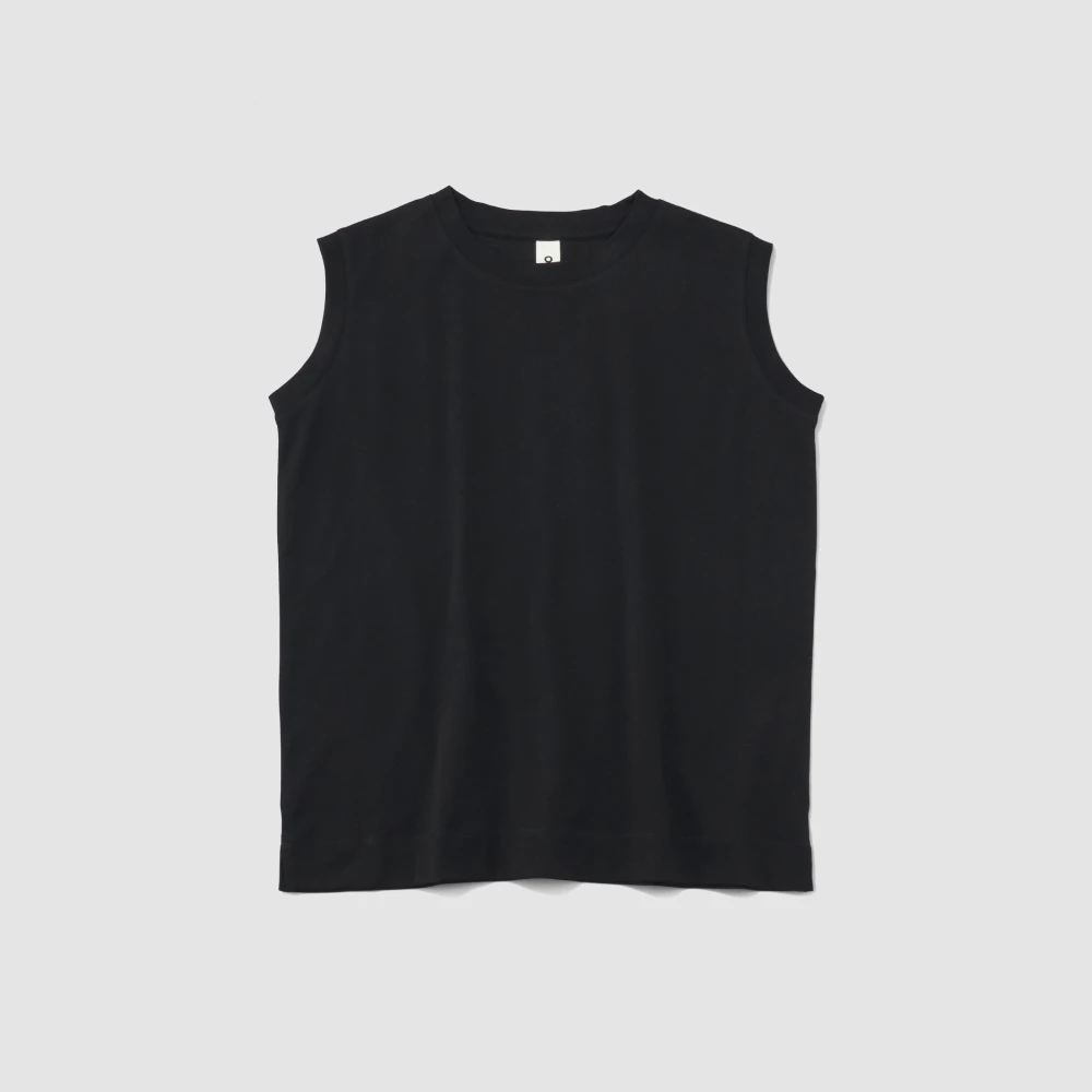 〈O2〉Tee "Rosy" レディス ノースリーブＴ ブラック