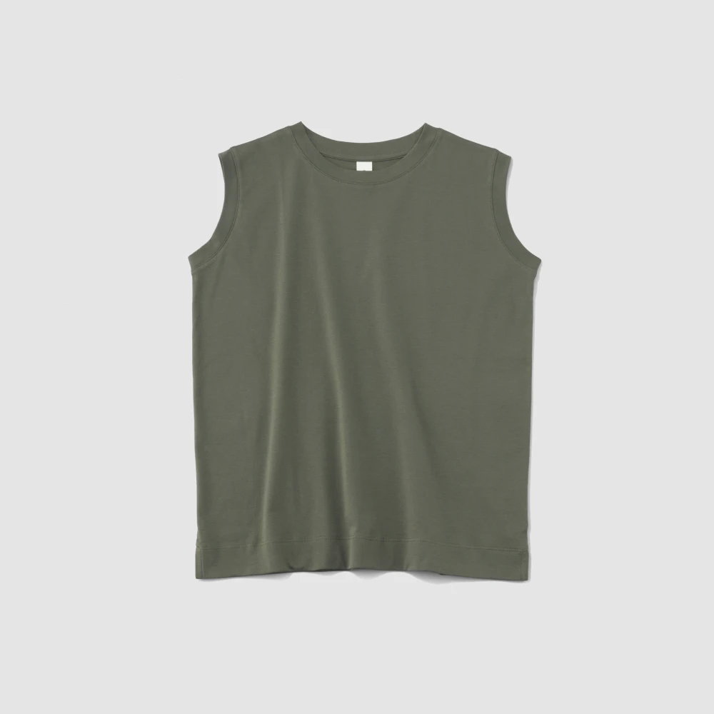 〈O2〉Tee "Rosy" レディス ノースリーブＴ オリーブ