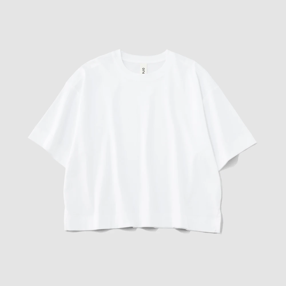 〈O2〉Tee "Rosy" レディス ワイドＴ ピュアホワイト