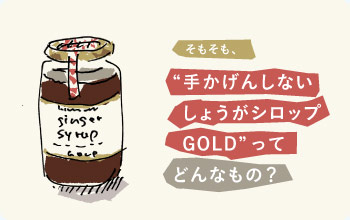 そもそも、「手かげんしいしょうがシロップGOLD」ってどんなもの？