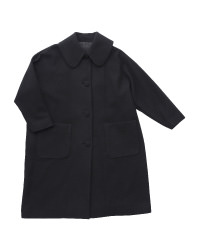 あたらしい丸襟コート（黒）