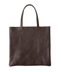 革のトートバッグ（茶）