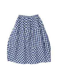 バルーンスカート（白×青）