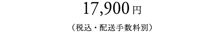 17,900円（税込・配送手数料別）