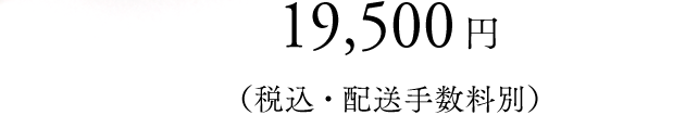 19,500円（税込・配送手数料別）