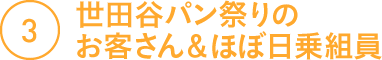 (3)世田谷パン祭りのお客さん&ほぼ日乗組員