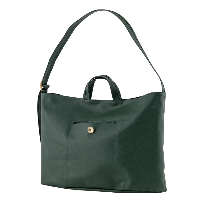 オーバル2wayバッグ L グリーン