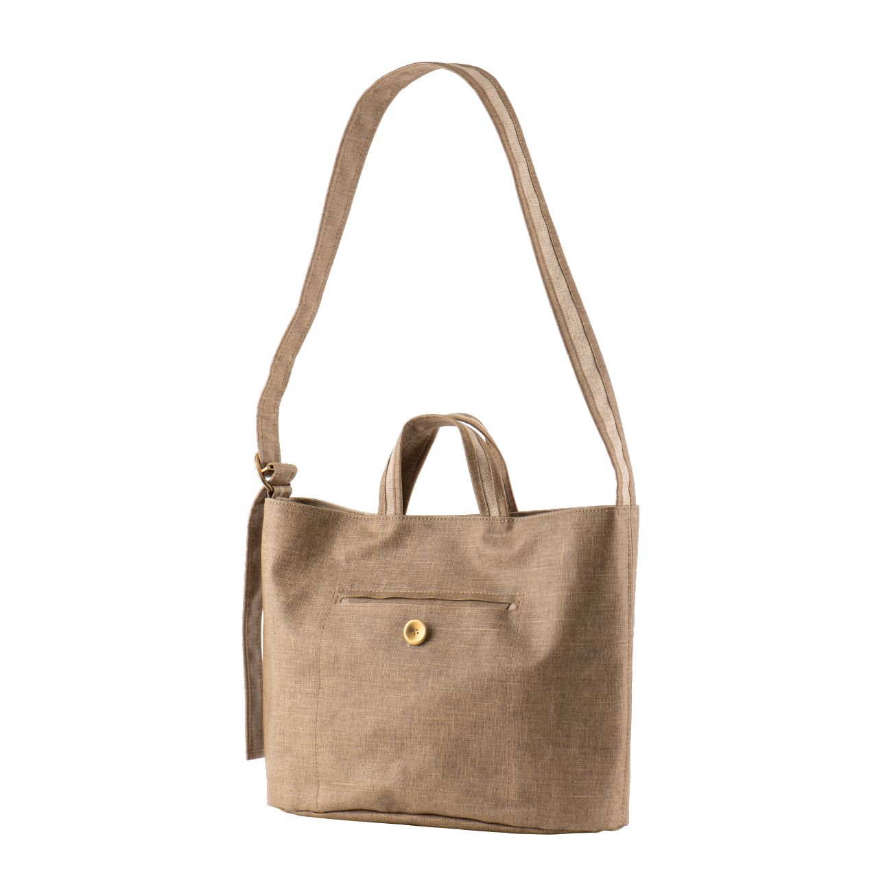 オーバル2wayバッグ M リネン