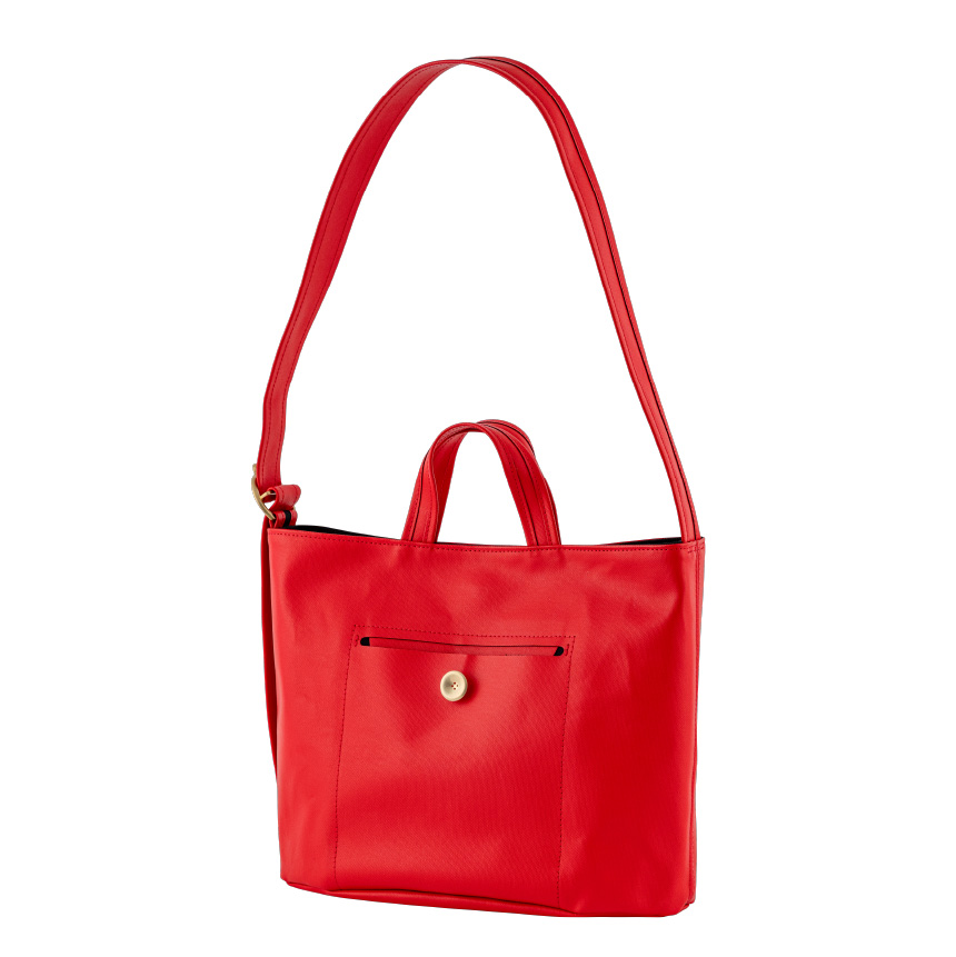 オーバル2wayバッグ M レッド