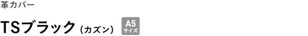 革カバー <br />TSブラック(カズン)