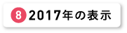 2017年の表示