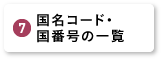 国名コード・国番号の一覧