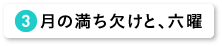 月の満ち欠けと、六曜