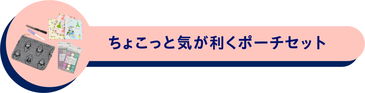 ちょこっと気が利くポーチセット