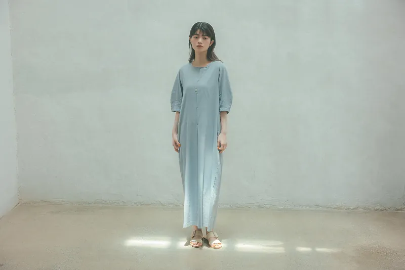 ブルームパフスリーブドレス