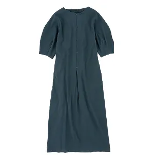 ブルームパフスリーブドレス forest