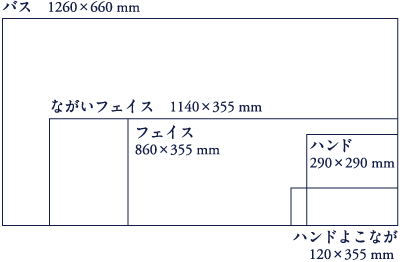 oX 1260~660 mm 4800~tFCX 860~355 mm 1800~ȂtFCX 1140~355 mm 2800~nh 290~290 mm 850~nh悱Ȃ 120~355 mm 700~